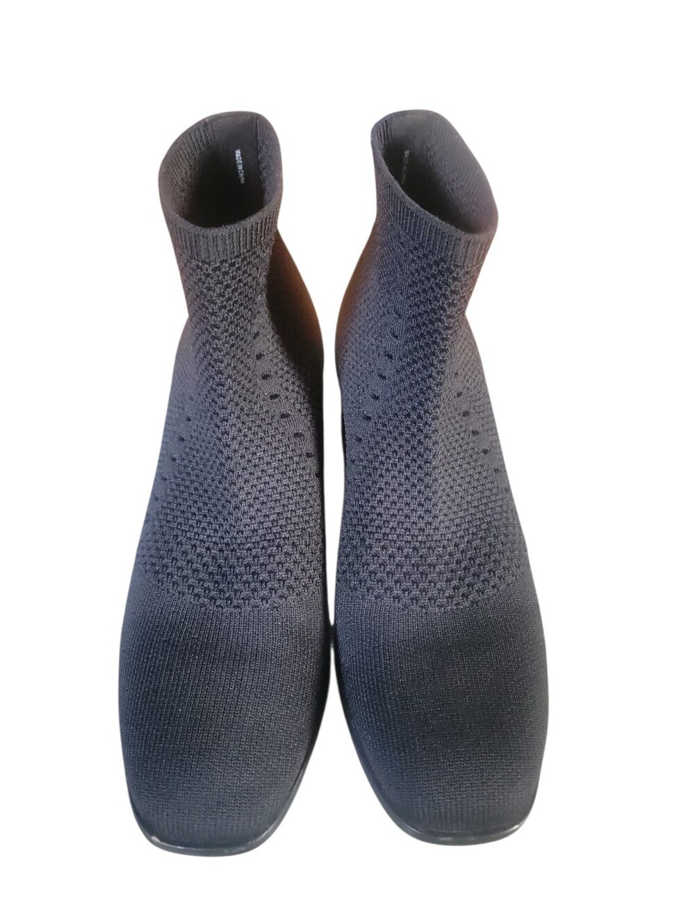 Eileen Fisher Women's Honey Stretch Black Knit Ankle Sock Bootie Sz 7 1/2